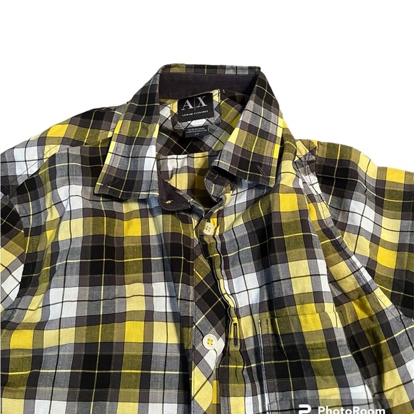 Armani Exchange Plaid button down - Picture 3 of 4
